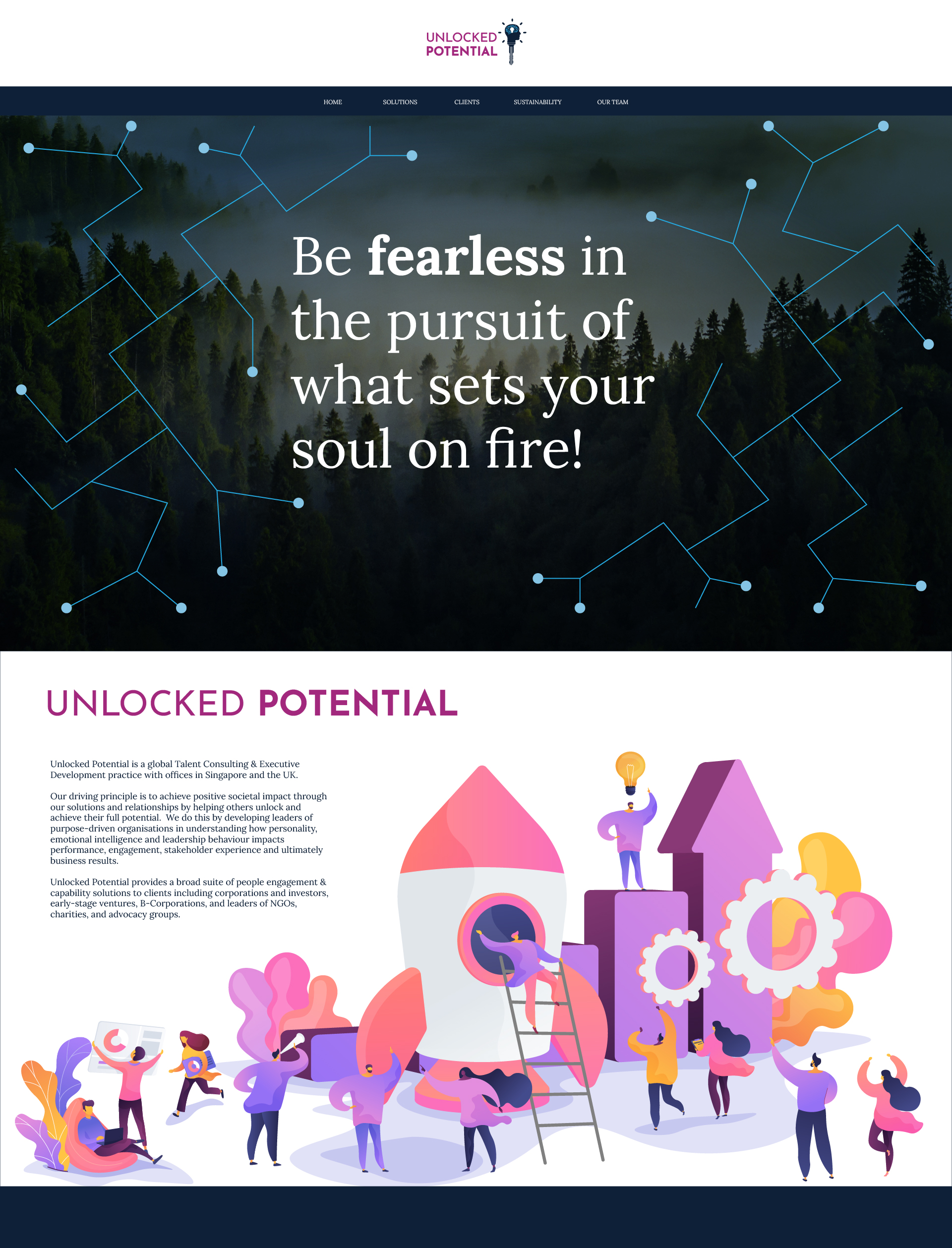 Web Design by srhzaidi for Unlocked Potential | Design #27201927