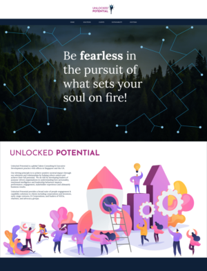 Web Design by srhzaidi for Unlocked Potential | Design: #27201927
