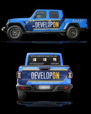 Diseño de Rotulación de Vehículo por RubelRir para Developon - home subdivision specialists | Diseño: #27195027
