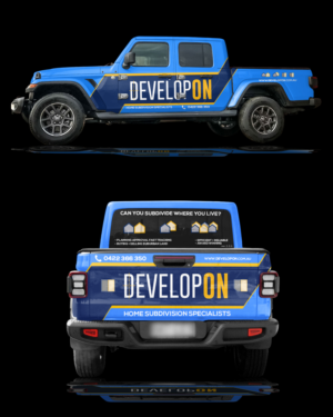 Diseño de Rotulación de Vehículo por RubelRir para Developon - home subdivision specialists | Diseño: #27195045