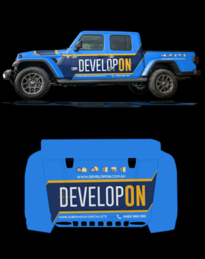 Diseño de Rotulación de Vehículo por RubelRir para Developon - home subdivision specialists | Diseño: #27197120