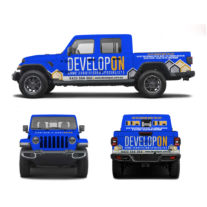 Car Wrap Design by Yoga Tri for Developon - home subdivision specialists | Design #27190866