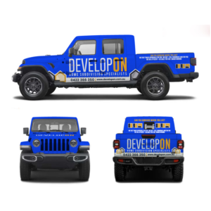 DevelopOn - Home Subdivision Specialists | Car Wrap Design by Yoga Tri