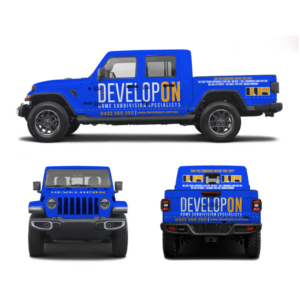 Diseño de Rotulación de Vehículo por Yoga Tri para Developon - home subdivision specialists | Diseño: #27192220