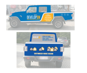 Car Wrap Design by UN for Developon - home subdivision specialists | Design #27192079