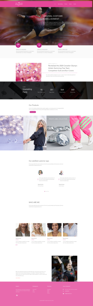 Dazzleit.ca Website Build For costume embellishment service | Web Design by ileanalp