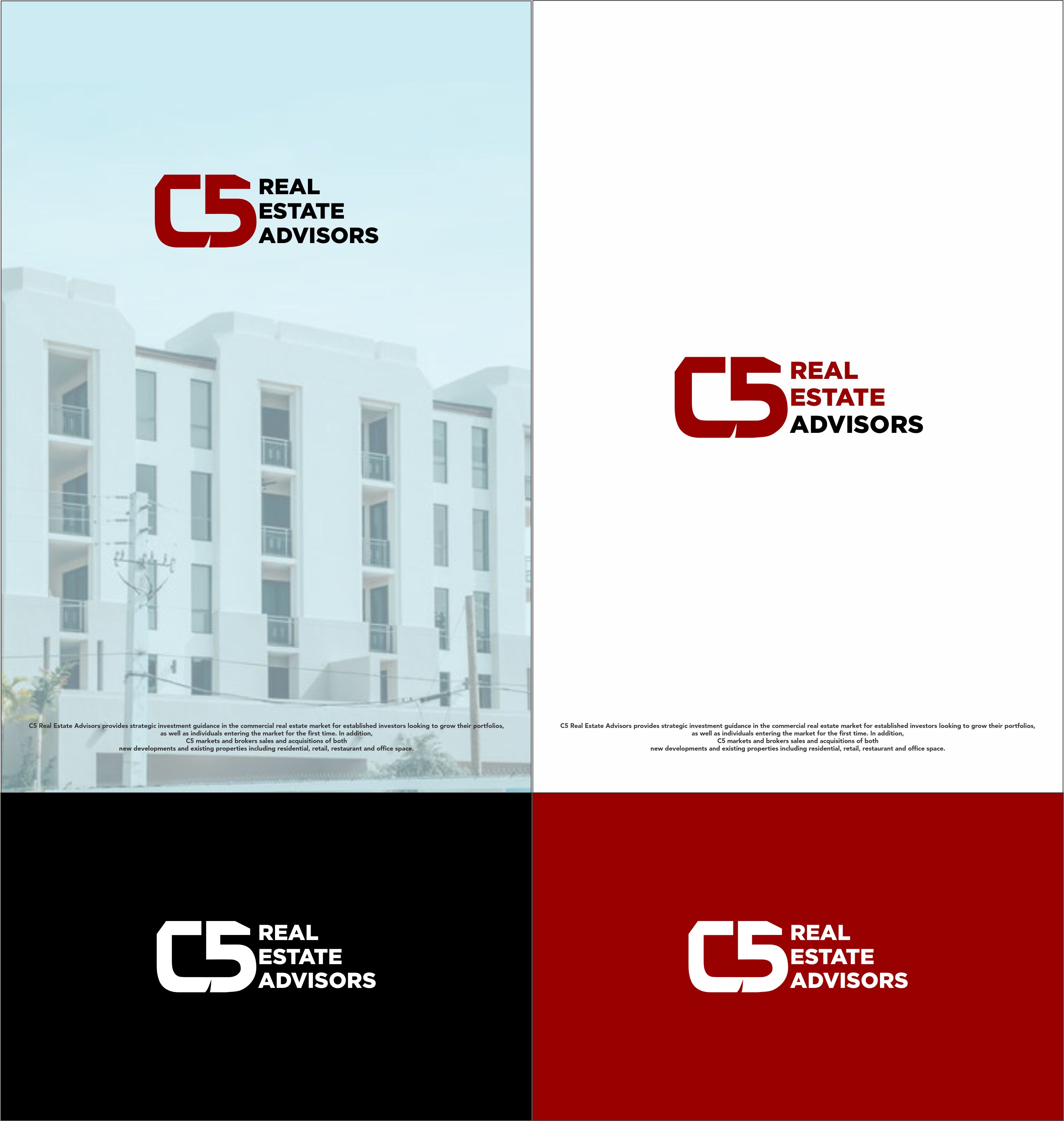 Diseño de Logo por alitjuara para C5 Real Estate Advisors | Diseño #27211345