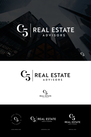Logo Design by Asya Logo for C5 Real Estate Advisors | Design #27172670