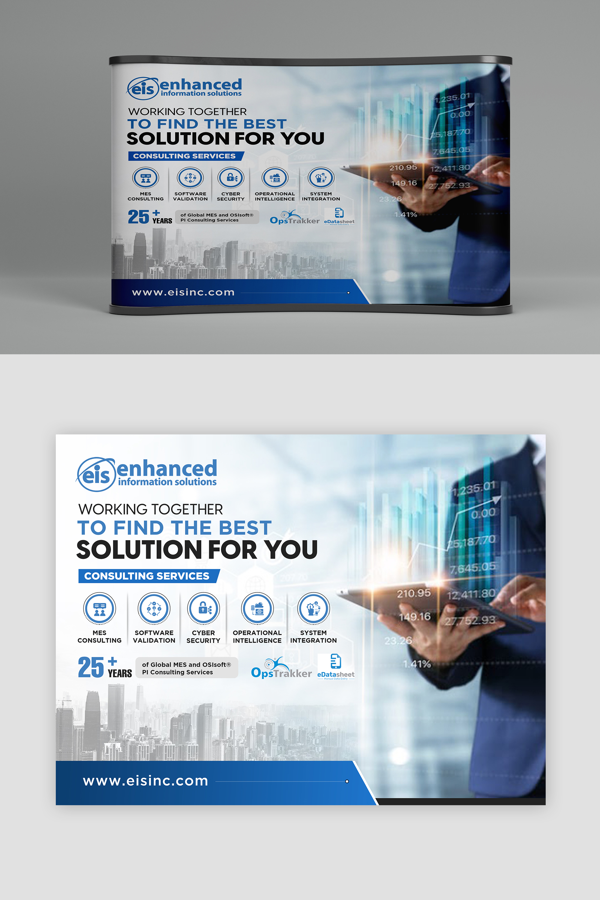 Trade Show Booth Design by debdesign for Enhanced Information Solutions | Design #27202234