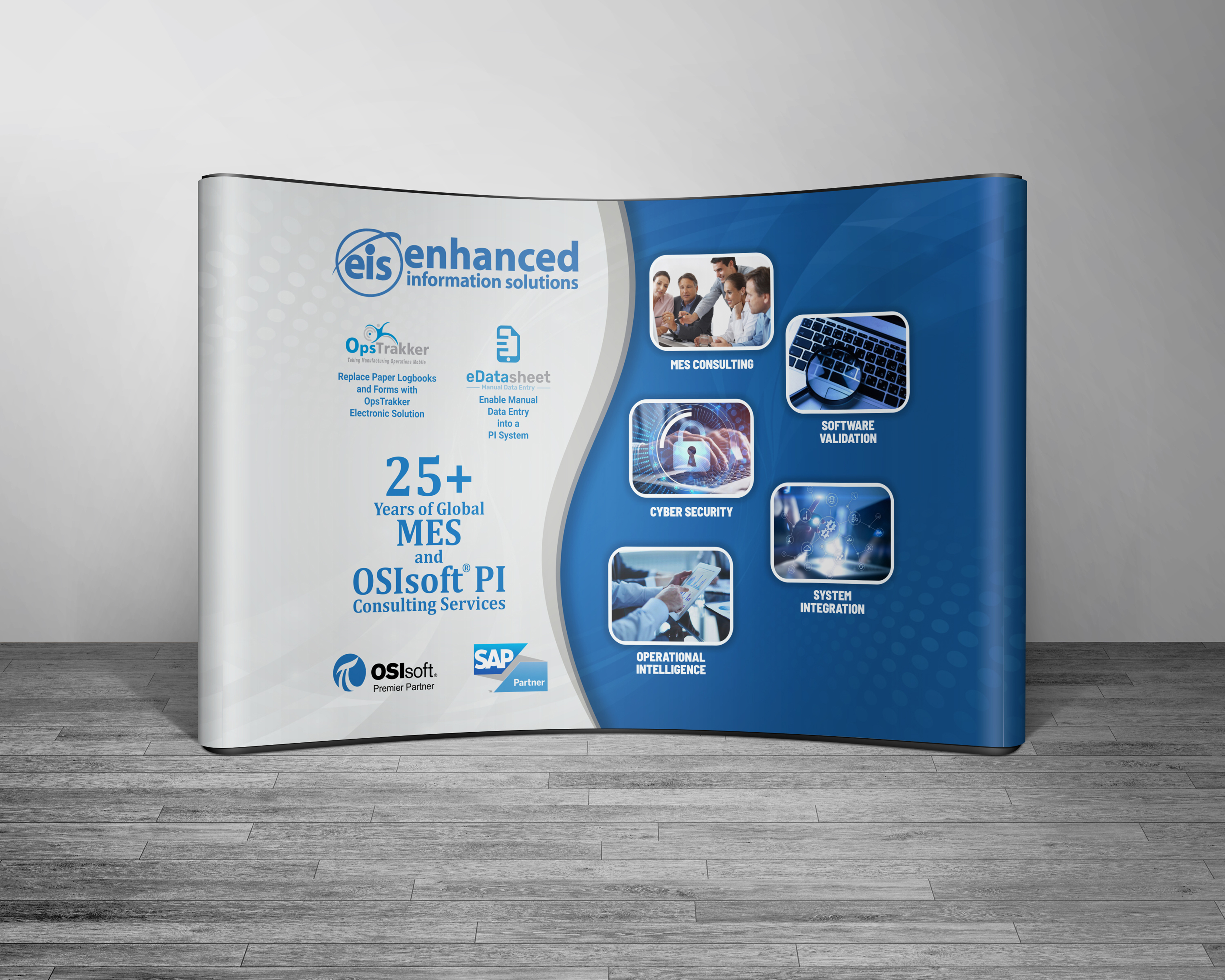 Trade Show Booth Design by ImageNation for Enhanced Information Solutions | Design #27201049