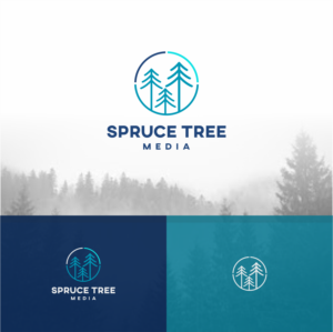 Spruce Tree Media | Logo Design by Sibyle