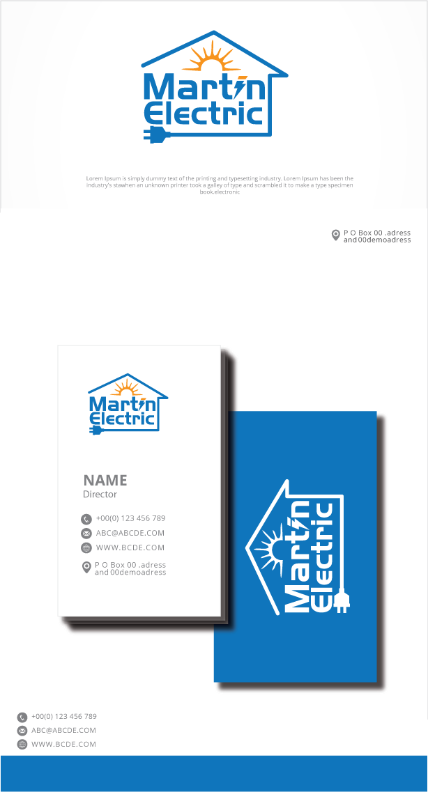 Logo-Design von graphicevolution für Martin Electric | Design #27181762