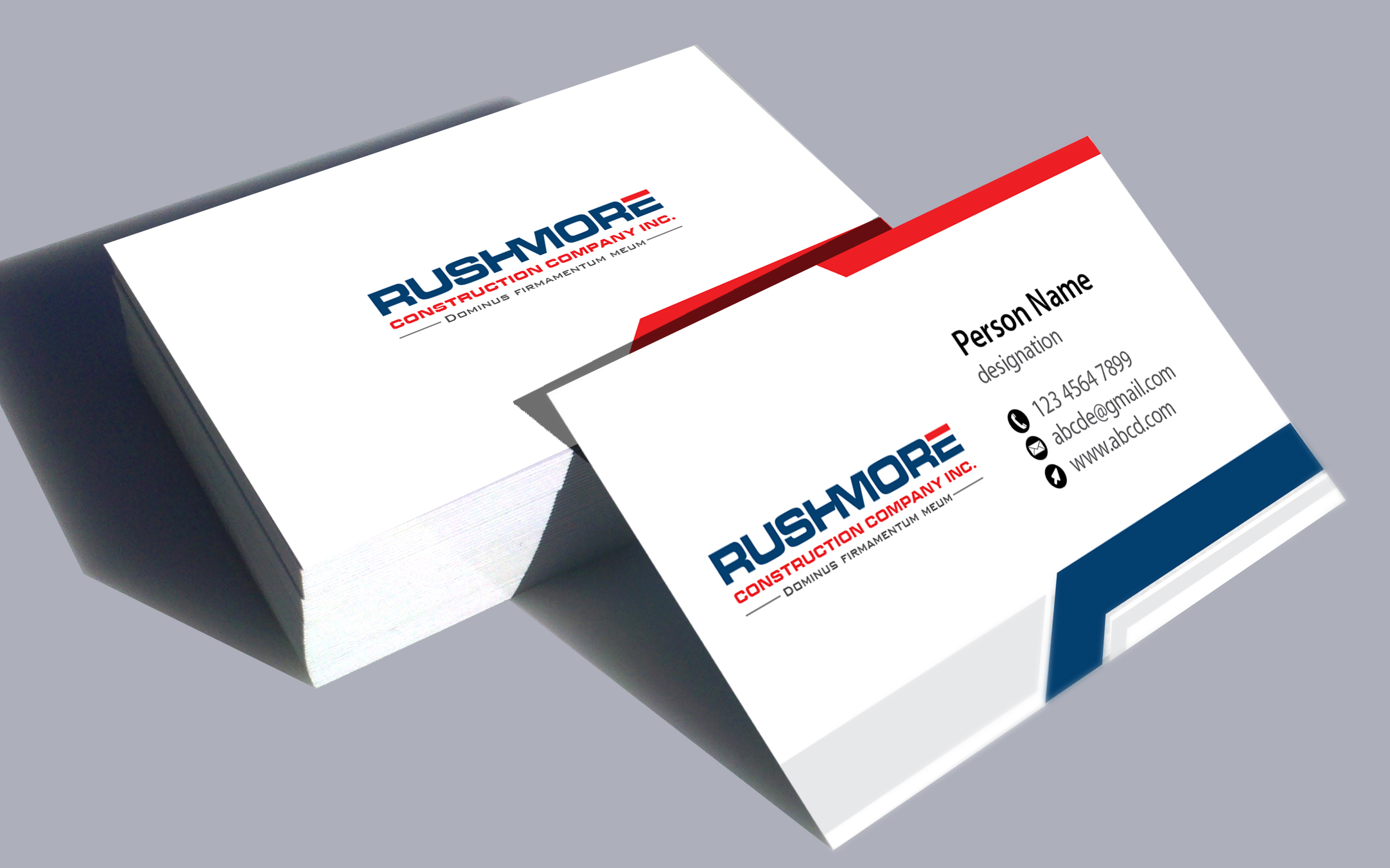 Logo-Design von Deziners Zone für Rushmore Construction Company Inc. | Design #27181727