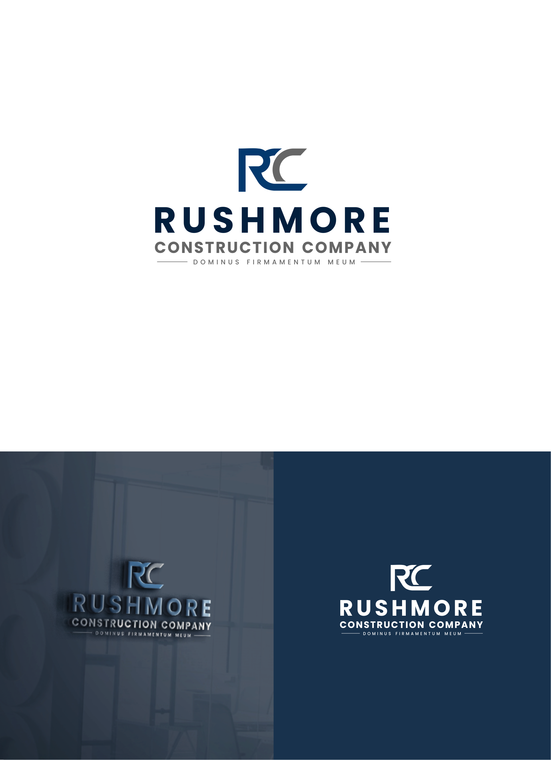 Logo Design by *mary for Rushmore Construction Company Inc. | Design #27183066