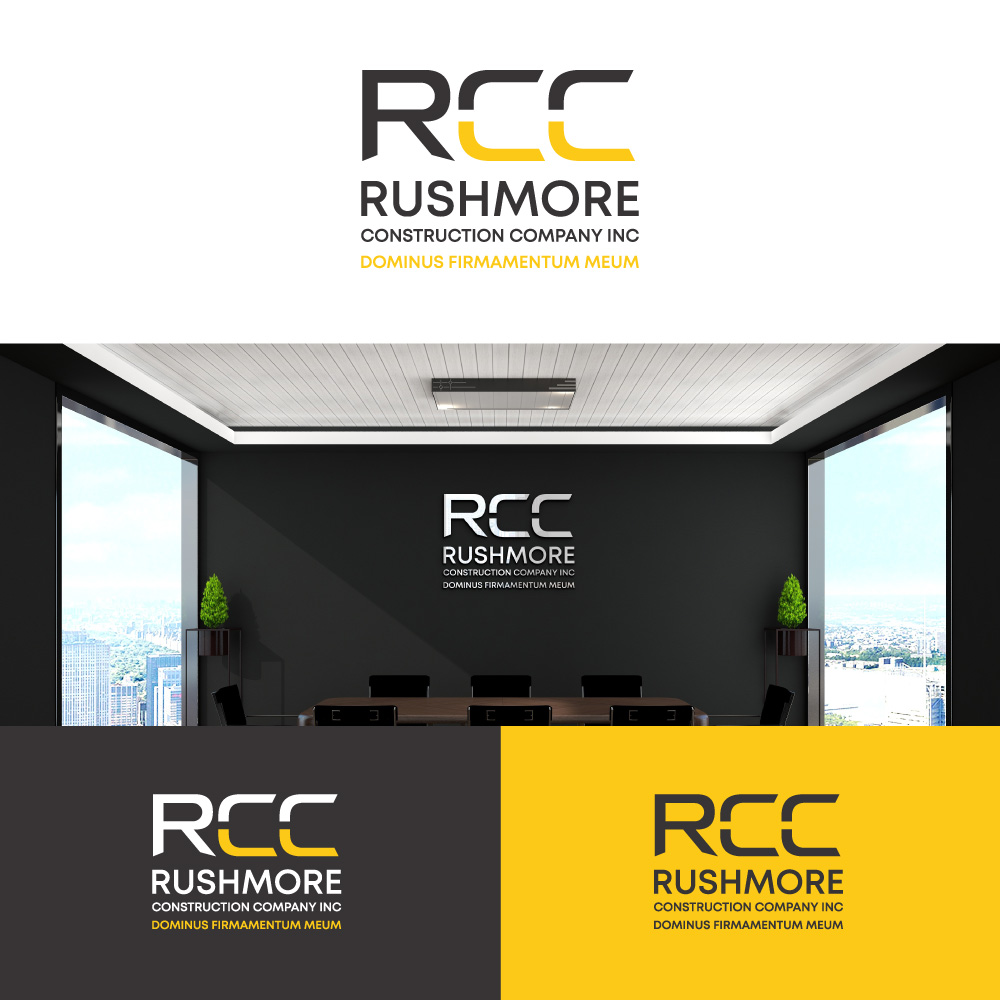 Logo Design by Cactus Designs for Rushmore Construction Company Inc. | Design #27190836