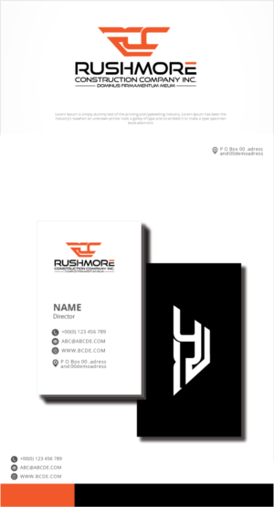 Logo-Design von graphicevolution für Rushmore Construction Company Inc. | Design: #27180777