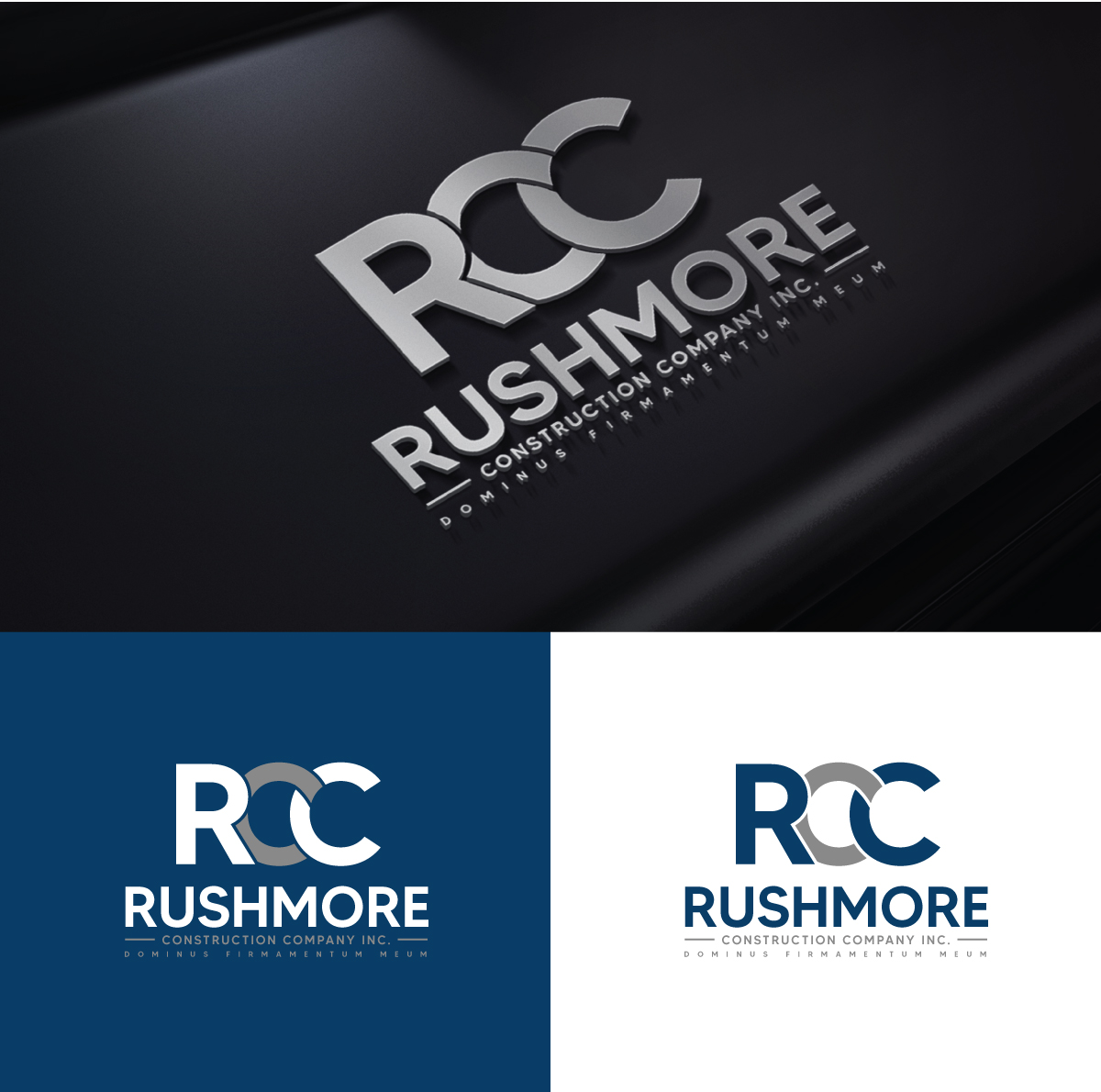 Logo Design by step forward 2 for Rushmore Construction Company Inc. | Design #27180217