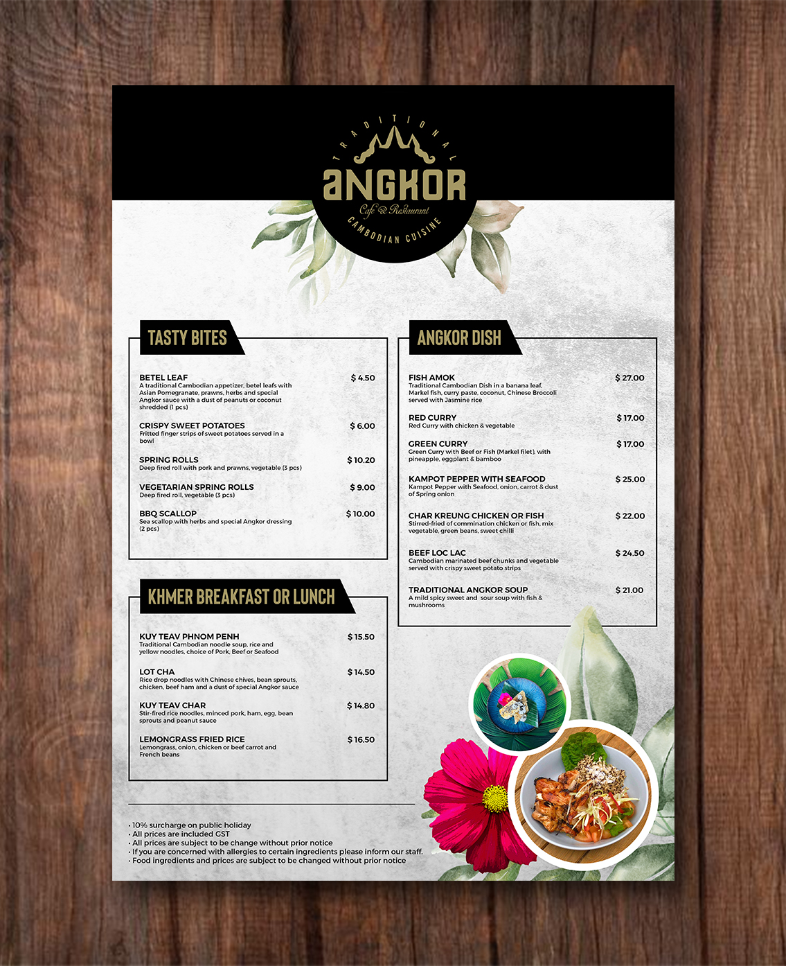 Menu Design by Graphic Storm for RHE24 Pty Ltd | Design #27194544