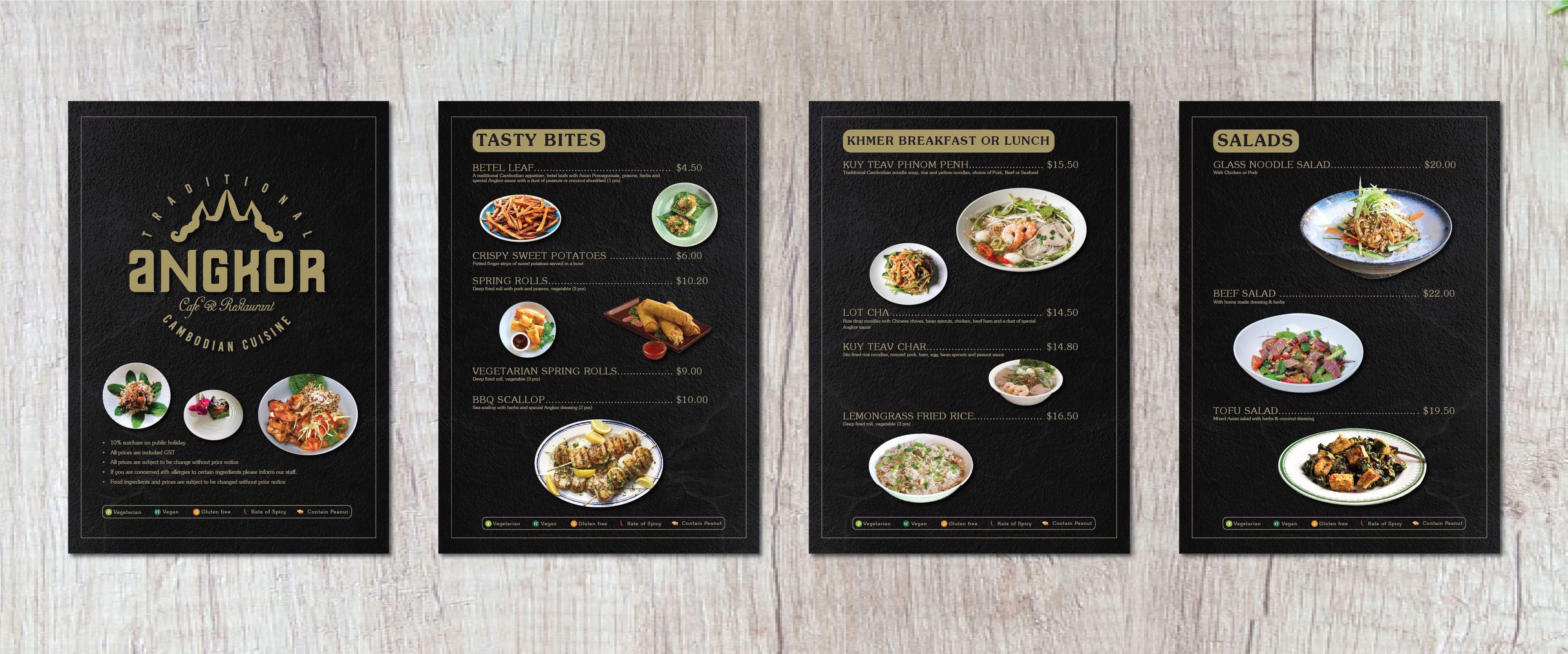 Menu Design by artbitin for RHE24 Pty Ltd | Design #27180663