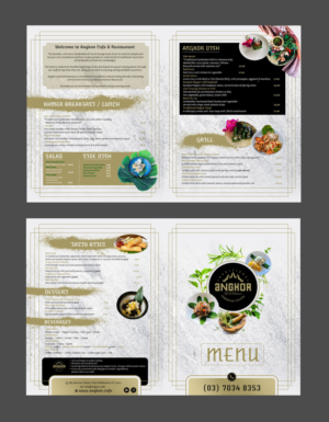 Menu Design by DA. for RHE24 Pty Ltd | Design: #27227572