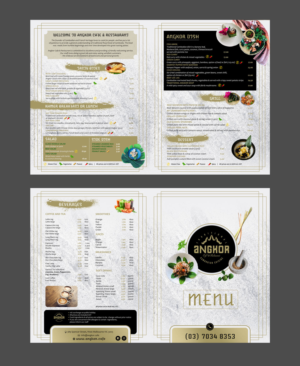 Menu Design by DA. for RHE24 Pty Ltd | Design: #27243189