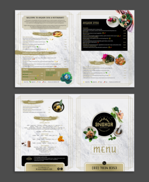 Menu Design by DA. for RHE24 Pty Ltd | Design: #27269334