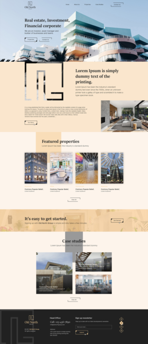 old-north.com  Real Estate, Investment, Financial corporate | Web-Design von Ved Web Services