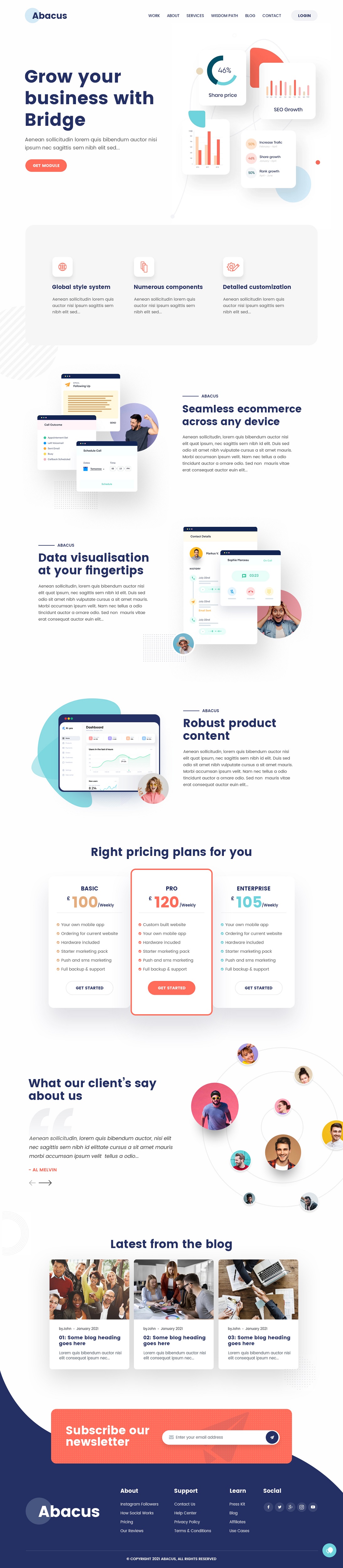 Diseño Web por NZ Creatives para Abacus Accountancy | Diseño #27203202