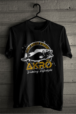 T-shirt Design by SATHIRA for akro fishing apparel | Design: #27209471