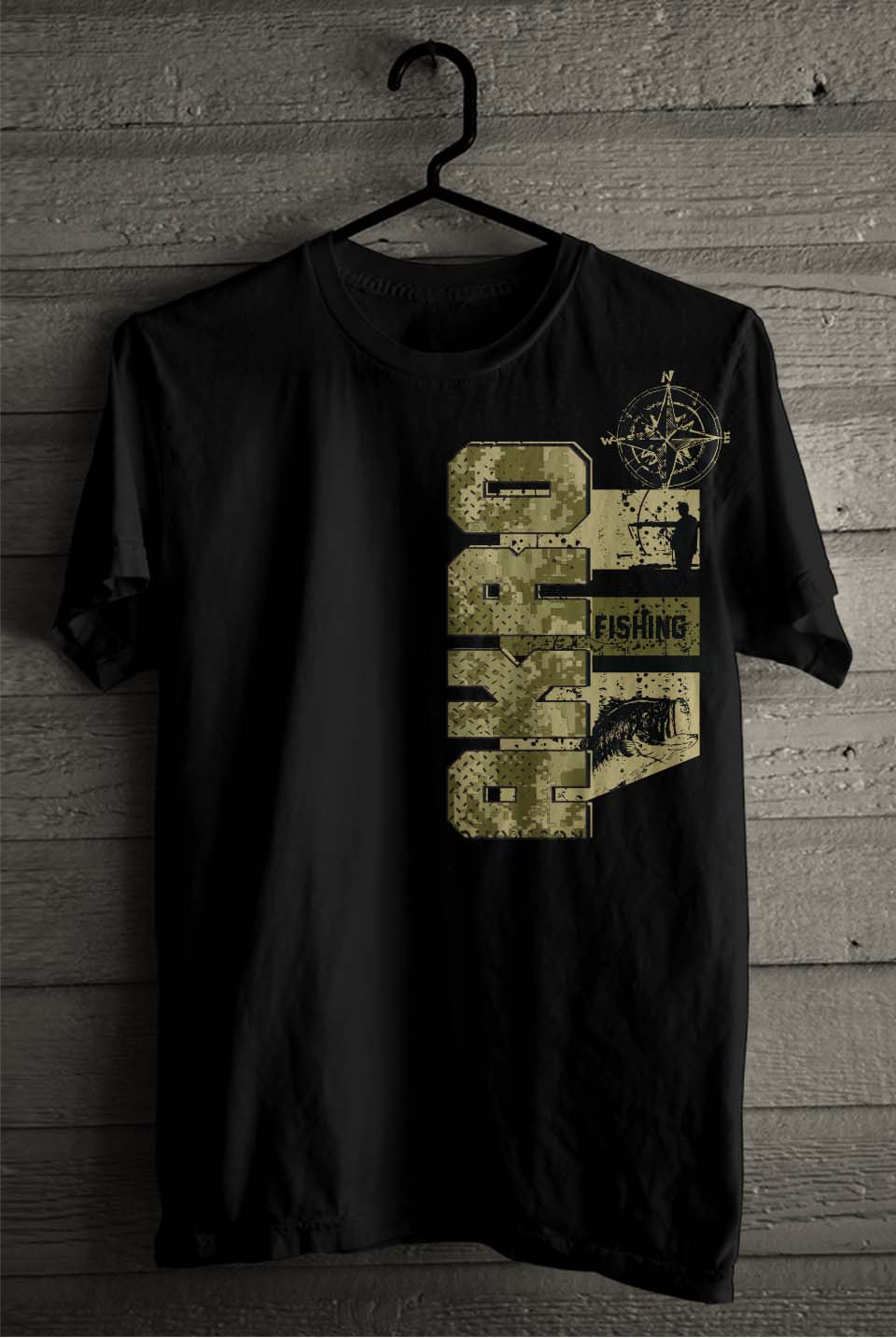 T-shirt Design by SATHIRA for akro fishing apparel | Design #27211630