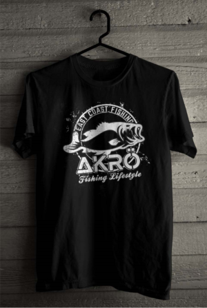 T-shirt Design by SATHIRA for akro fishing apparel | Design: #27211711