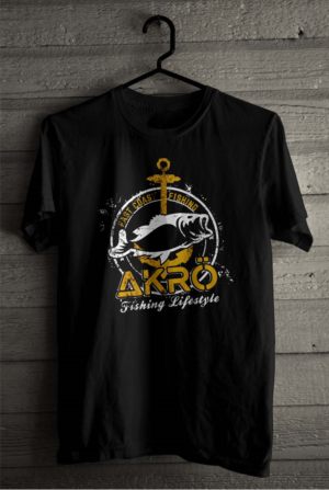T-shirt Design by SATHIRA for akro fishing apparel | Design: #27211761