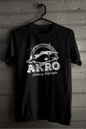 T-shirt Design by SATHIRA for akro fishing apparel | Design: #27216308