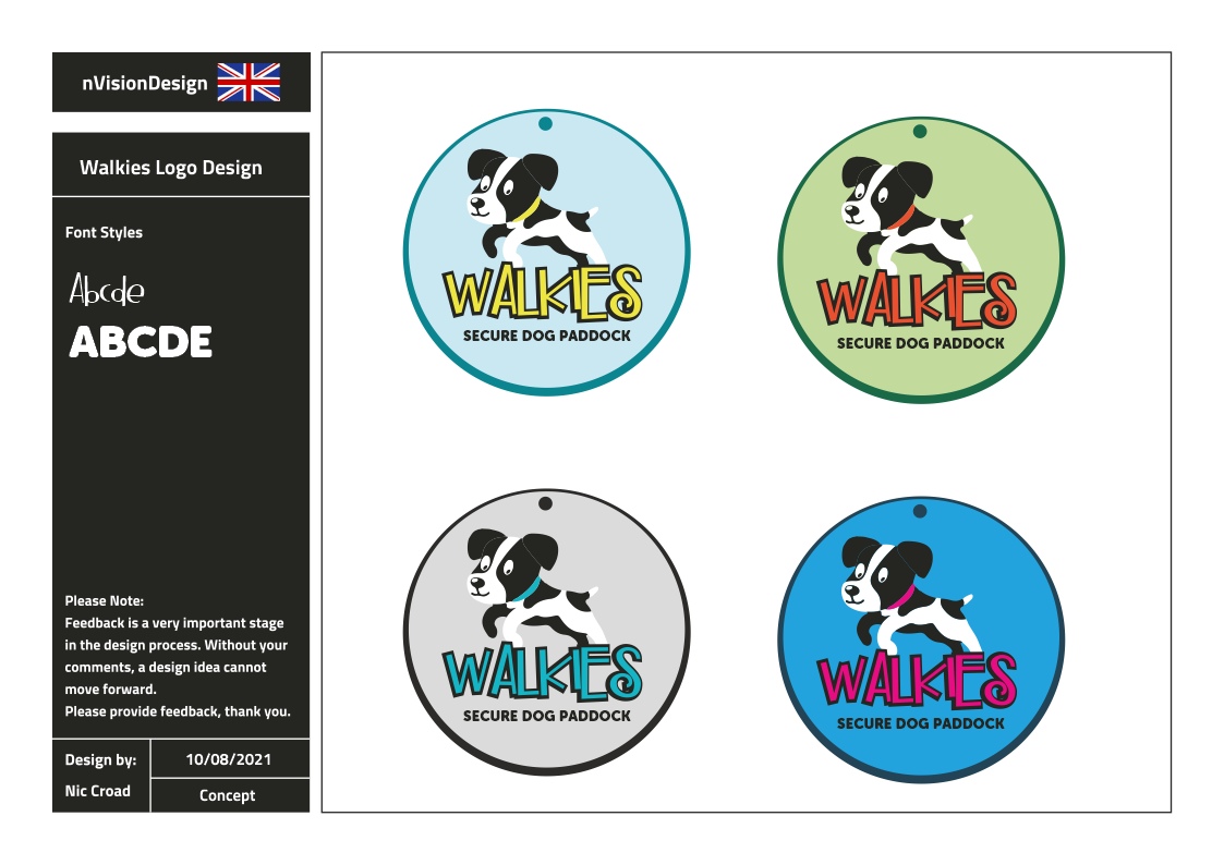 Logo Design by nvisiondesign.co.uk for Walkies | Design #27186788
