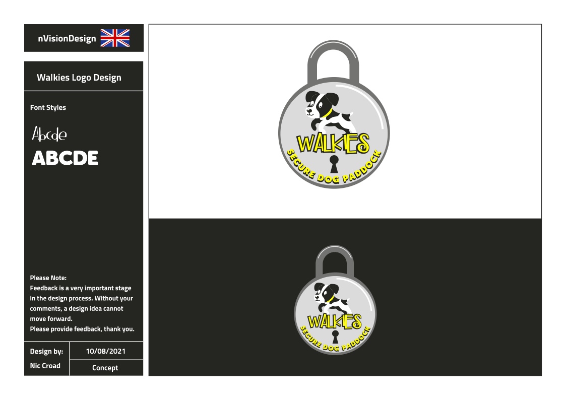 Logo Design by nvisiondesign.co.uk for Walkies | Design #27187087