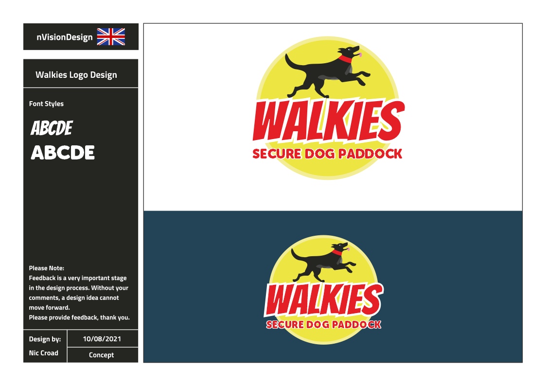 Logo Design by nvisiondesign.co.uk for Walkies | Design #27188066