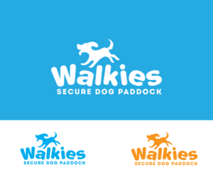 Walkies secure dog paddock | Logo Design by renderman