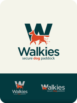 Walkies secure dog paddock | Diseño de Logo por adigoofy 2