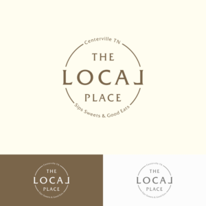 the LOCAL place Centerville TN  sips sweets & good eats | Logo Design by Basksh Designs