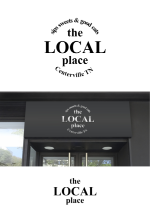 the LOCAL place Centerville TN  sips sweets & good eats | Logo Design by ZeneFashions
