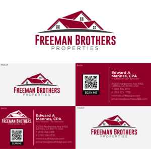 Freeman Brothers Properties business card | Diseño de Tarjeta de Presentación por Sharaan Momin