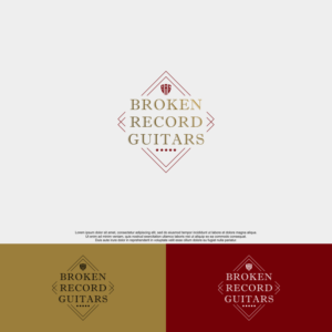 Broken Record Guitars | Logo Design by siti MWDesign