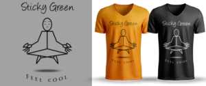 Sticky Green | T-Shirt-Design von Al Pech