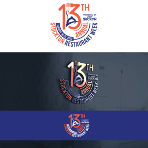 13th Annual Stockton Restaurant Week - January 14-23, 2022 | Design de Logo par Maxo-Biz