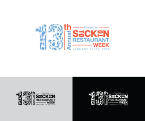 13th Annual Stockton Restaurant Week - January 14-23, 2022 | Logo-Design von Iris 3