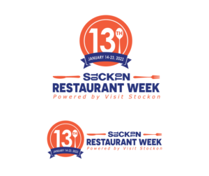 13th Annual Stockton Restaurant Week - January 14-23, 2022 | Logo Design by hoaihoai
