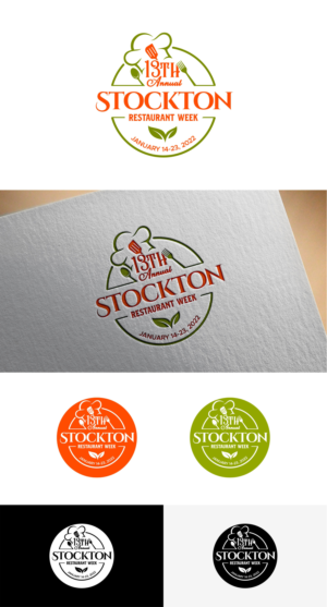 13th Annual Stockton Restaurant Week - January 14-23, 2022 | Design de Logo par ZeneFashions