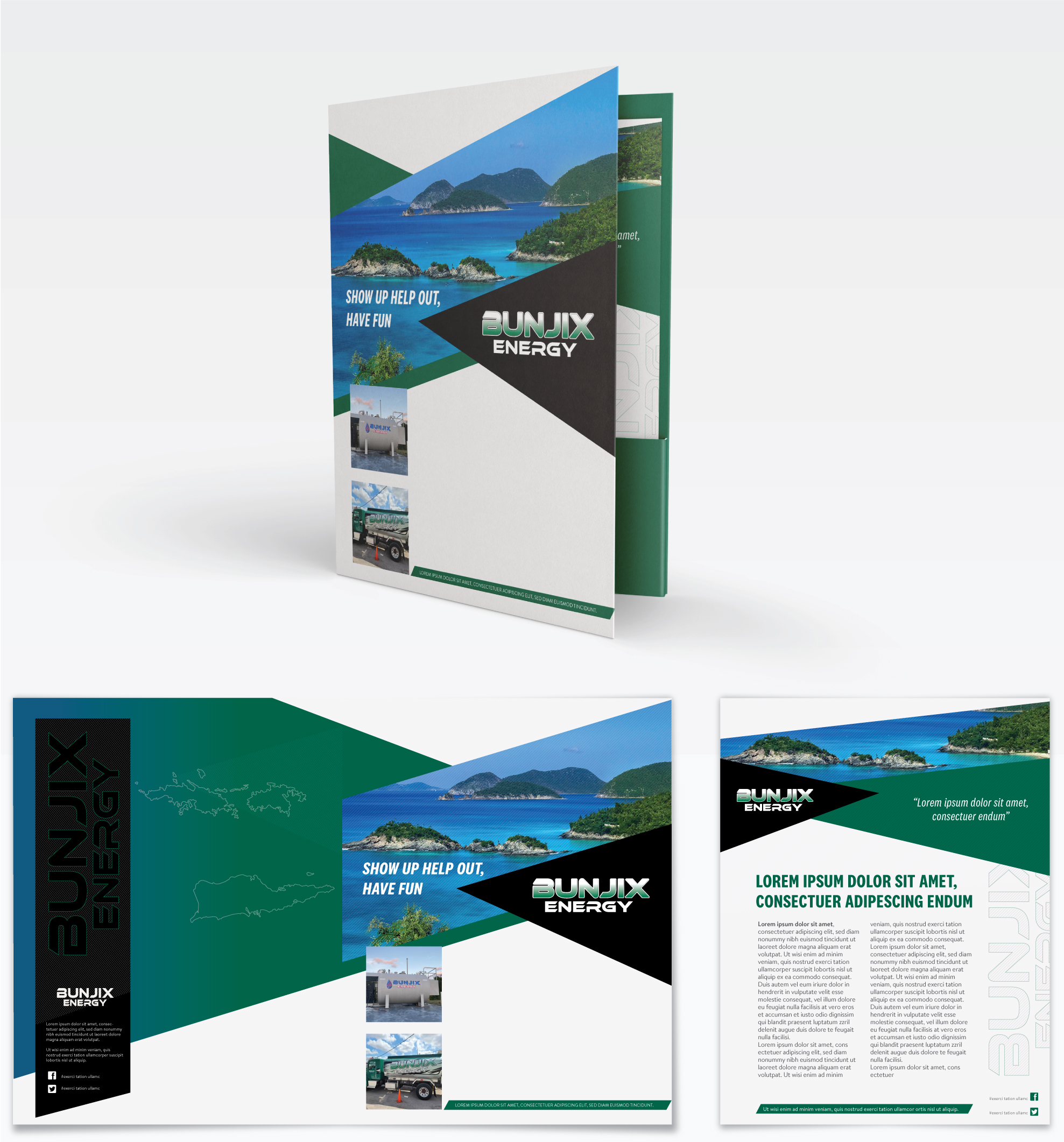 Stationery Design by Henry Douglas Cruz for USVI POKER RUN | Design #27222237