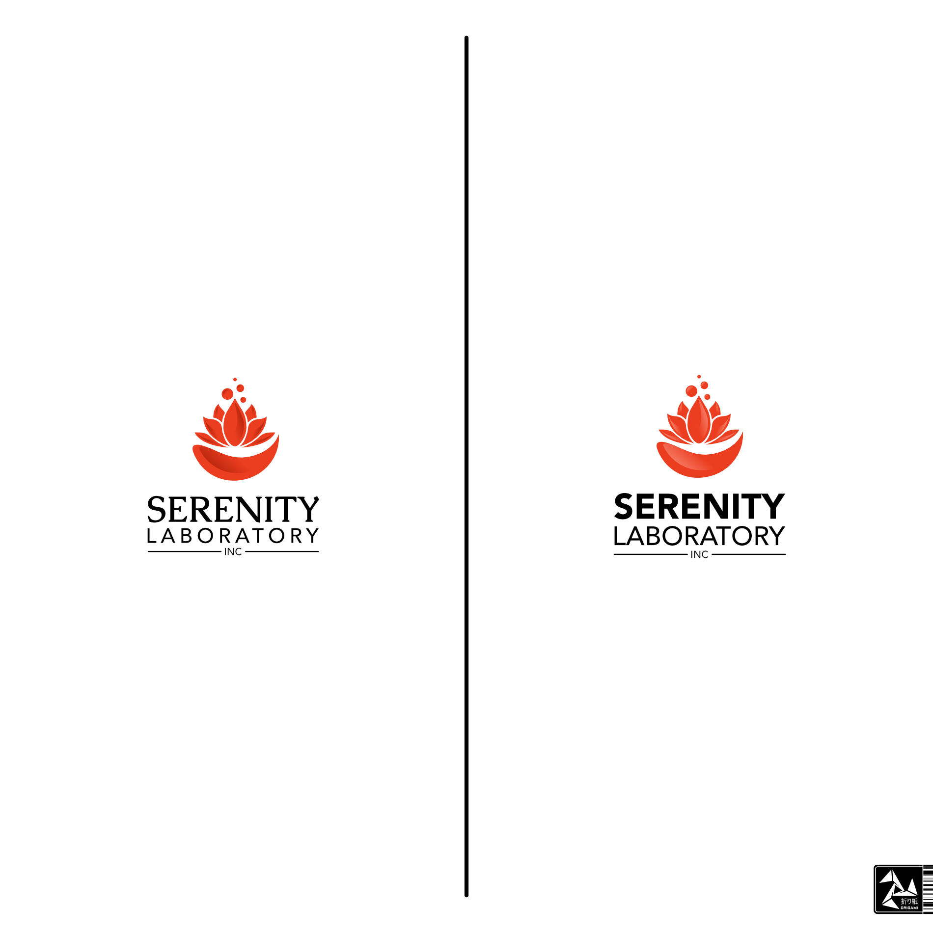 Logo Design by Origami visual for Serenity Laboratories  | Design #27191982