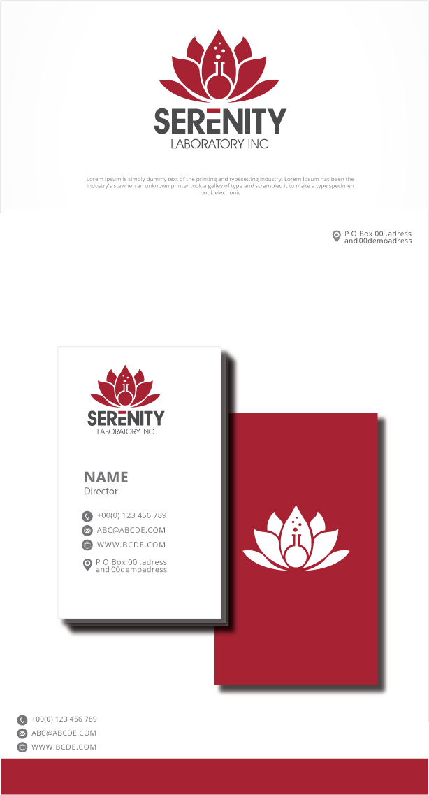 Logo Design by graphicevolution for Serenity Laboratories  | Design #27192032